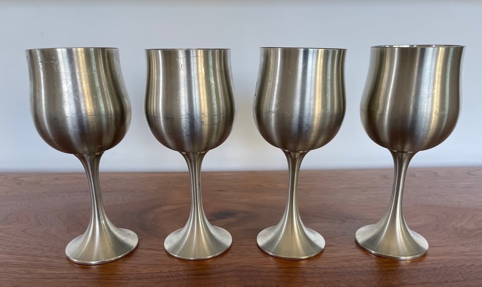 Vintage Pewter Salinger Goblets - photo 3