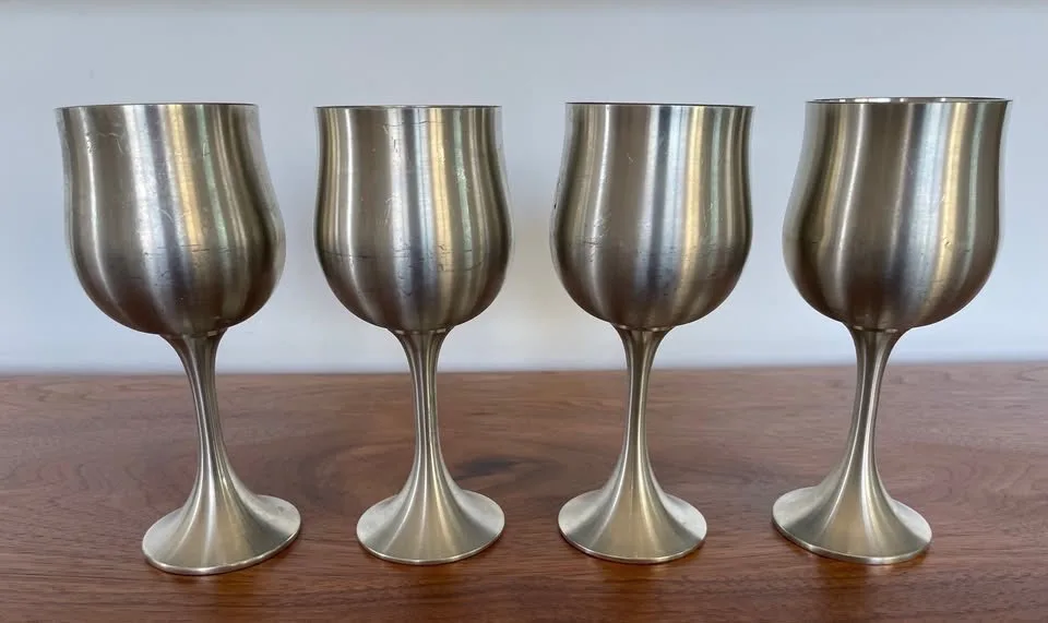Vintage Pewter Salinger Goblets - photo 3