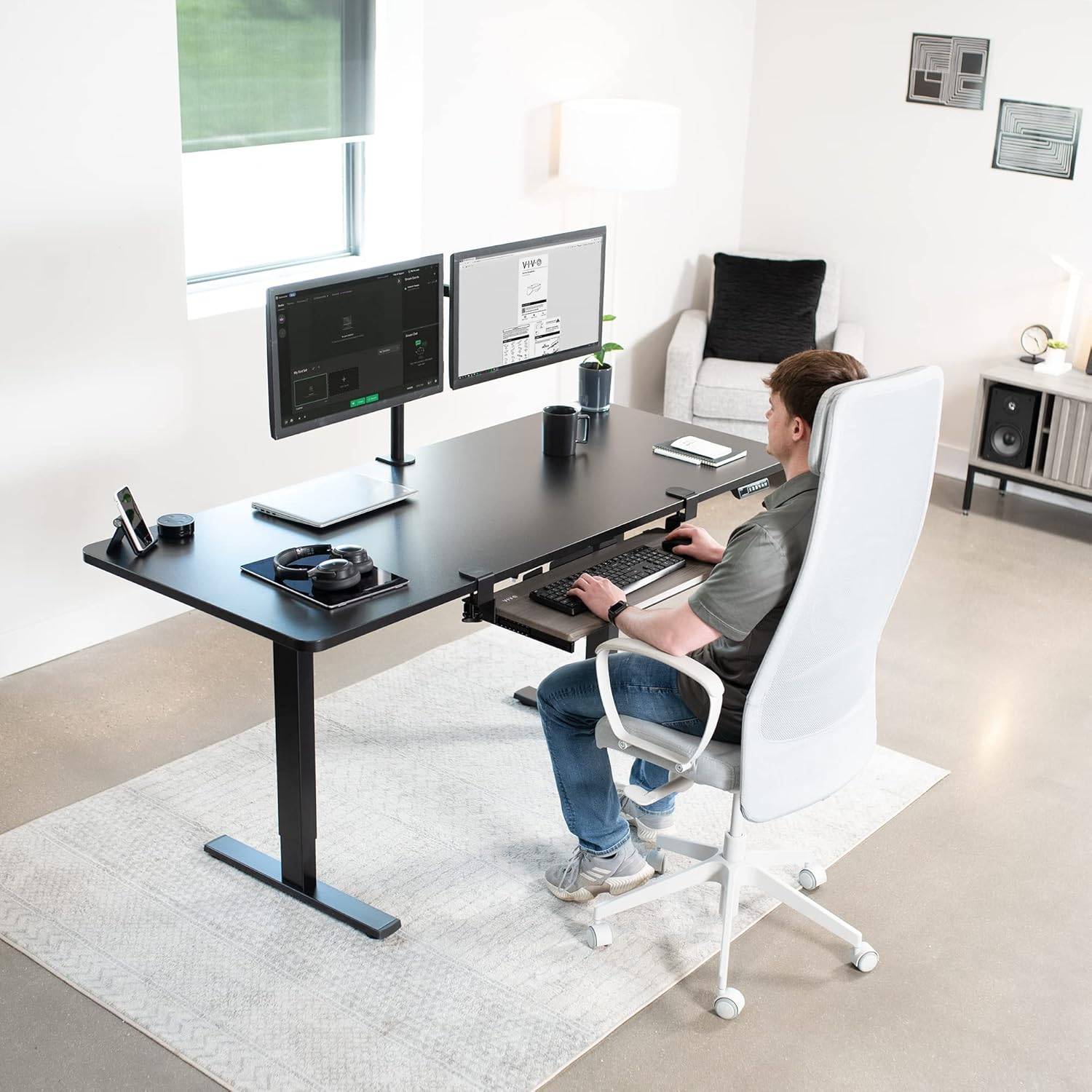 New VIVO Large Gray Keyboard/Mouse Slider Tray - photo 2