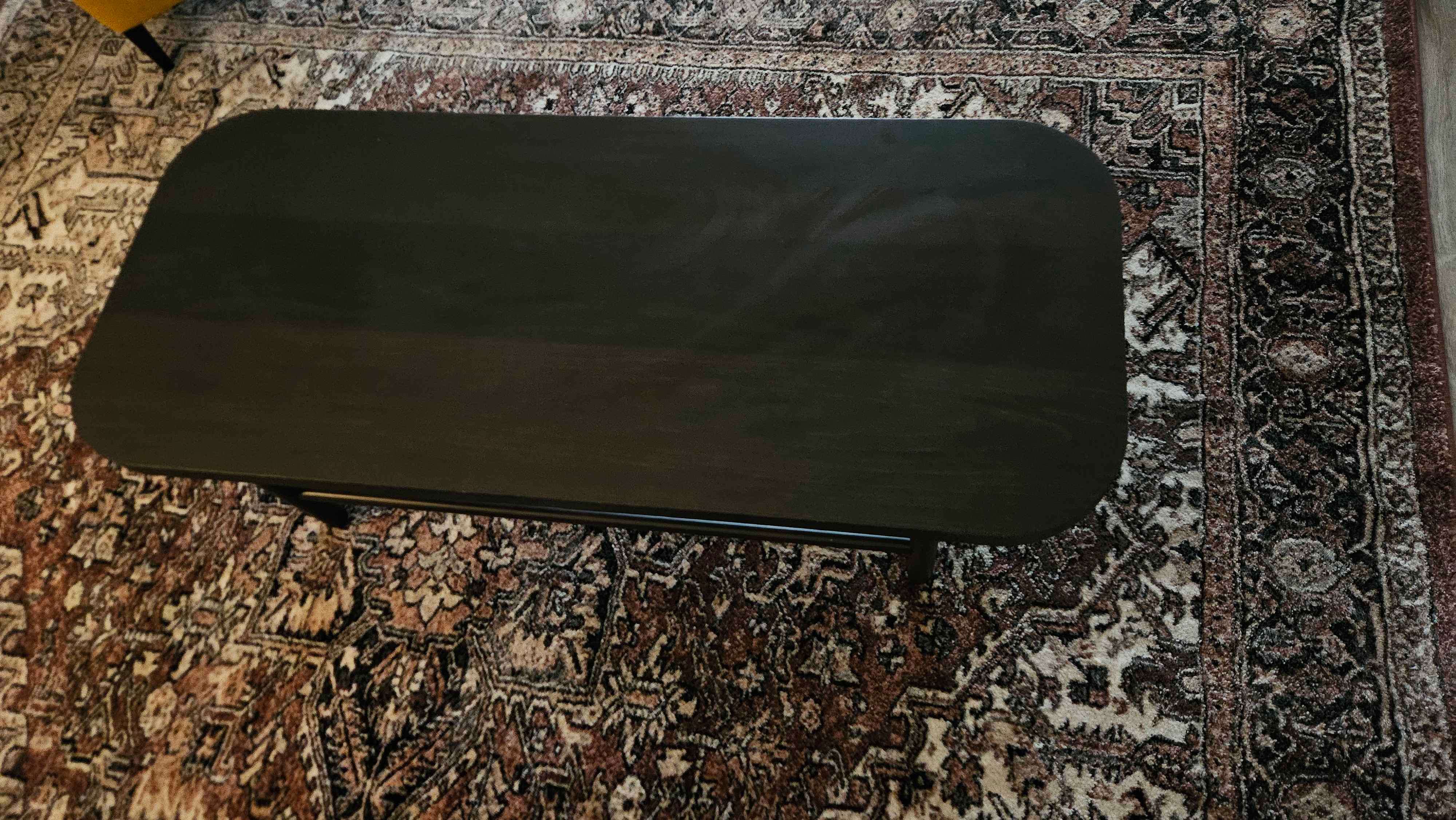 Dark Brown Beech Veneer Coffee Table - ikea - photo 3
