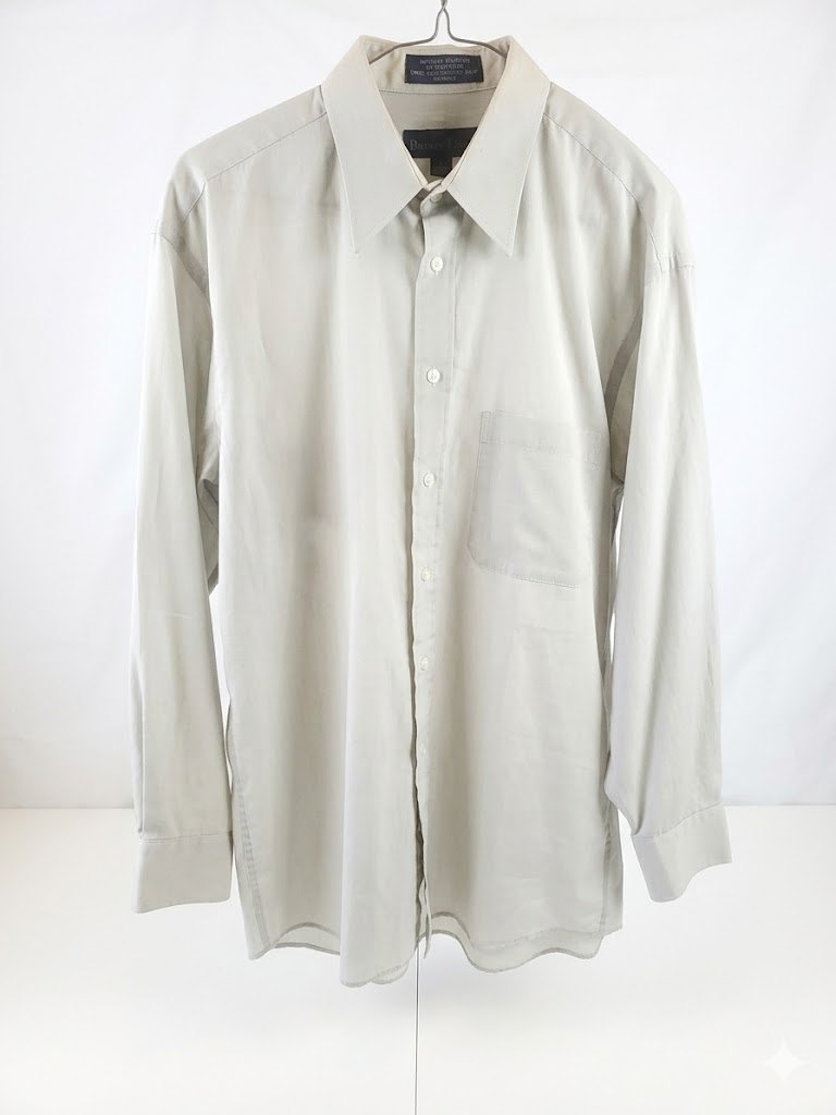 Christian Dumas Dress Shirt Size 15.5 32/33 Made in Canada Grey