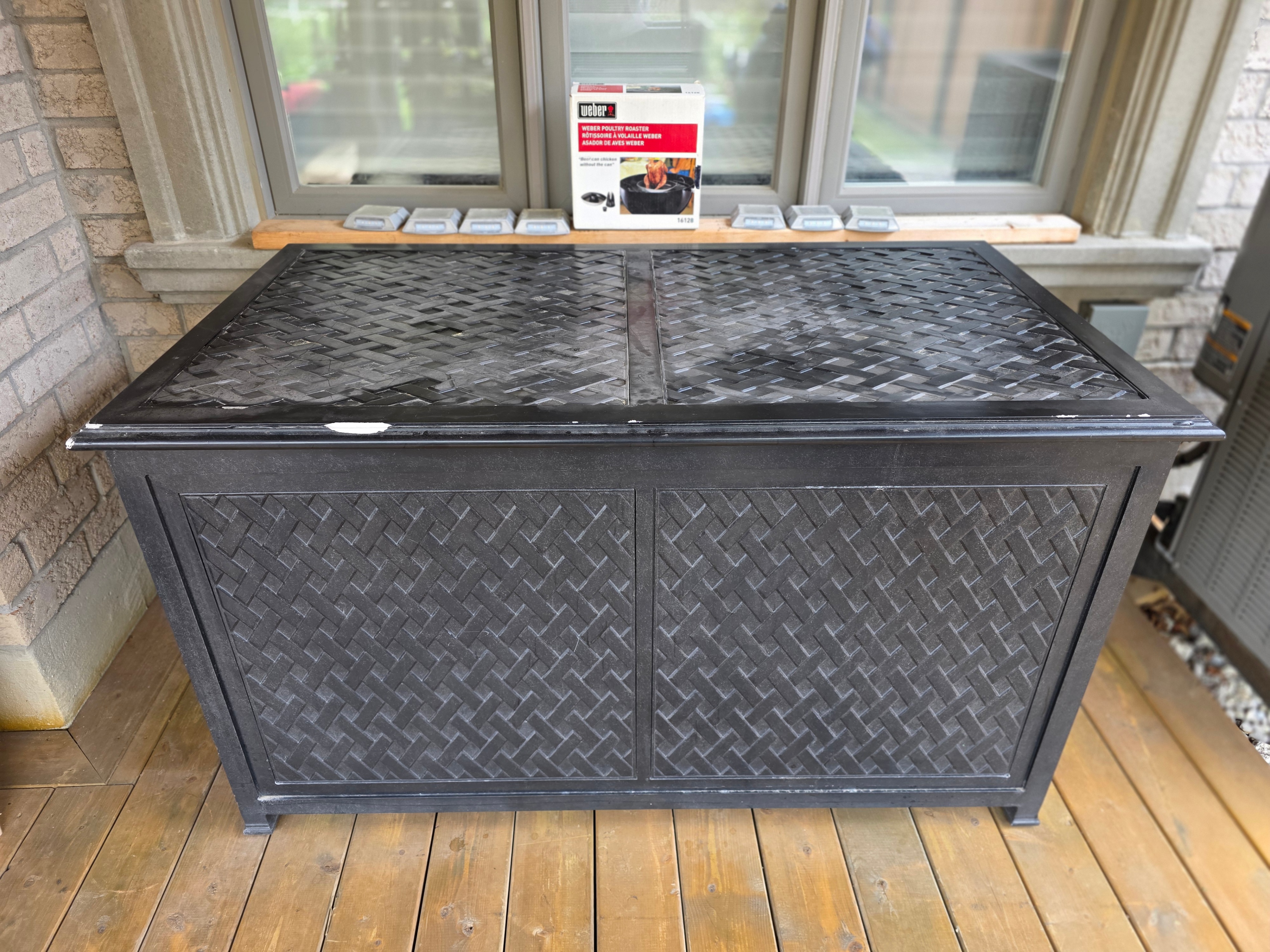 ✨ Large DOT Furniture Wicker Storage Box – Espresso - photo 4