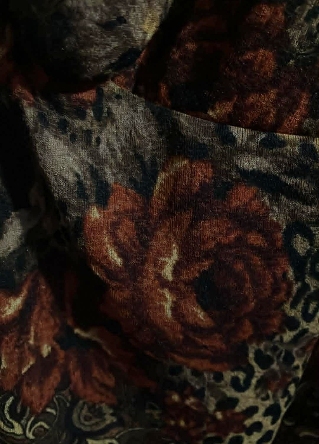 Women Top Brown with Flowers - Size 2X - photo 2