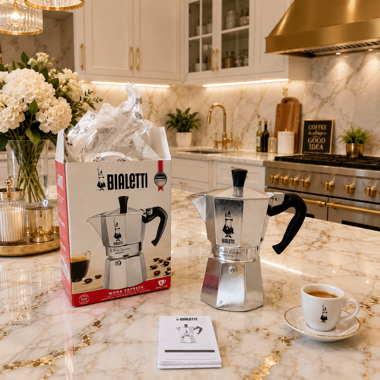 Retail Price $68-SEALED UNOPENED Bialetti Moka Pot 6-Cup