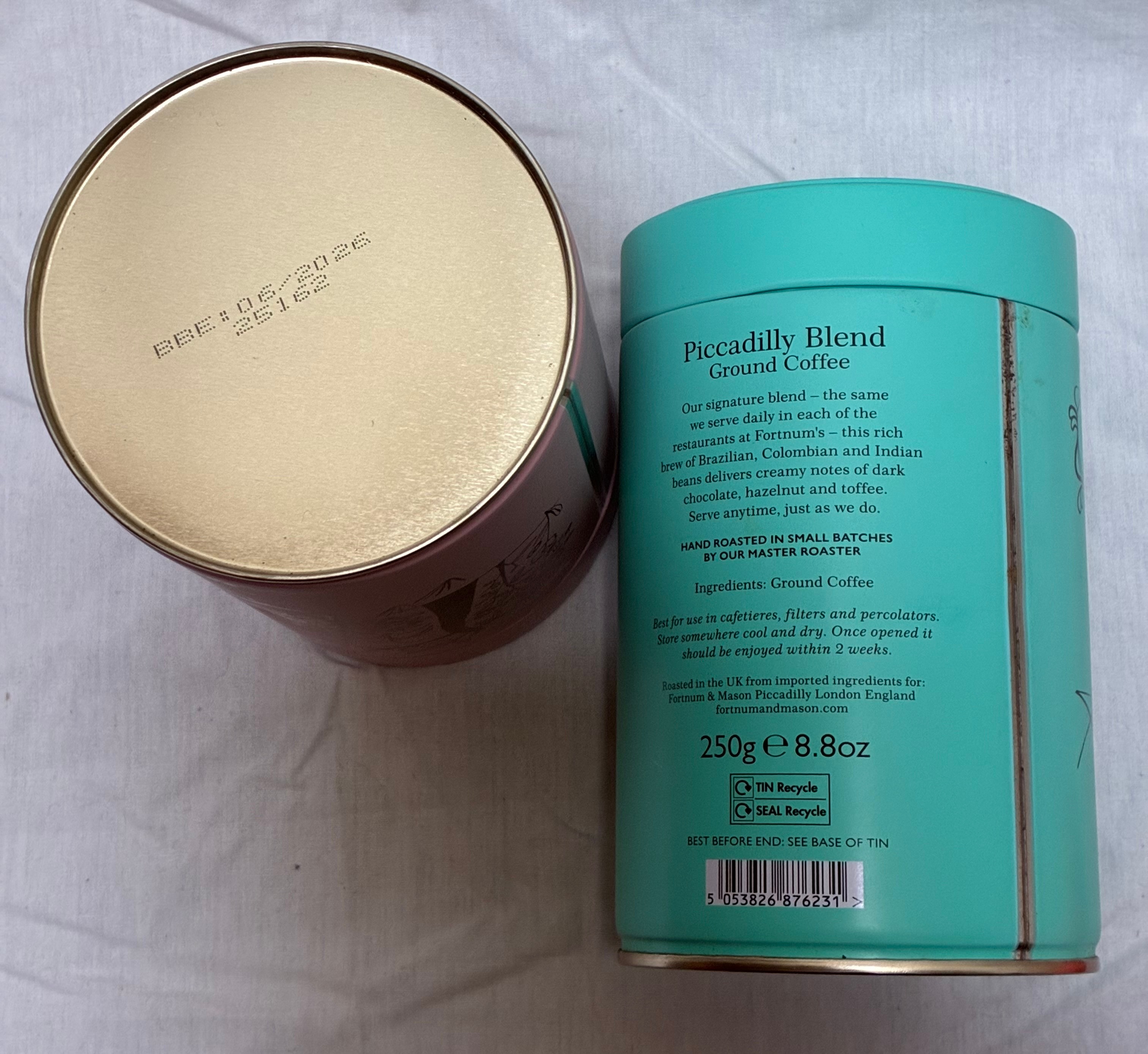 2 Fortnum and Mason Empty Coffee Tins - photo 4
