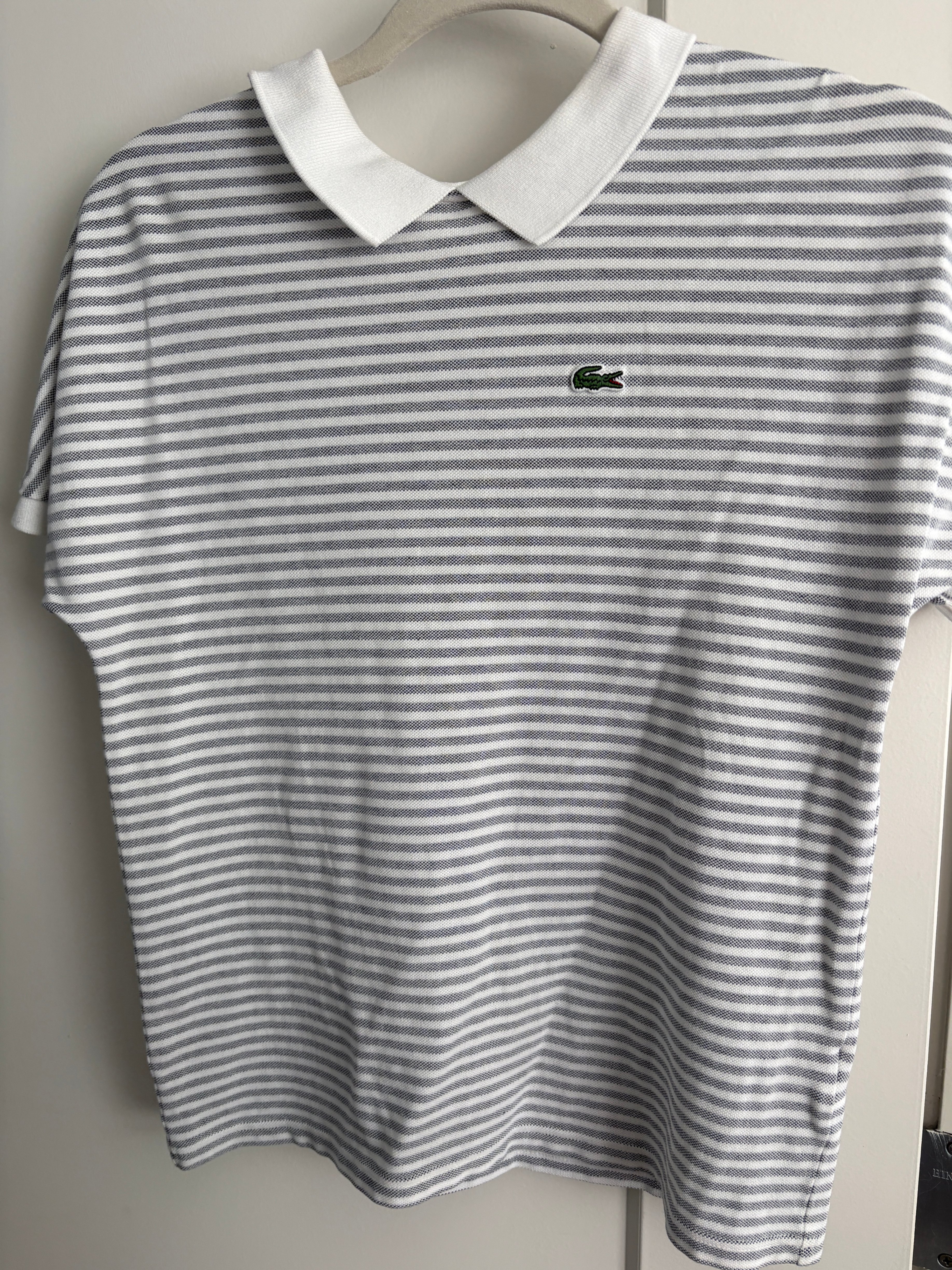 Lacoste Striped Polo Shirt Size 34