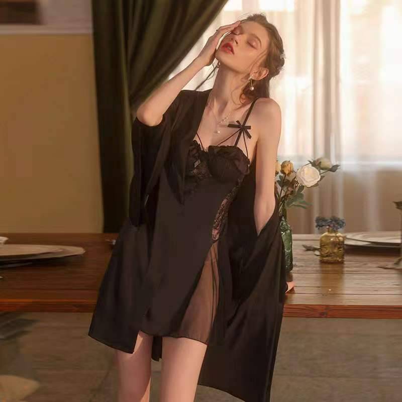 Black Sheer Lace Slip - photo 5