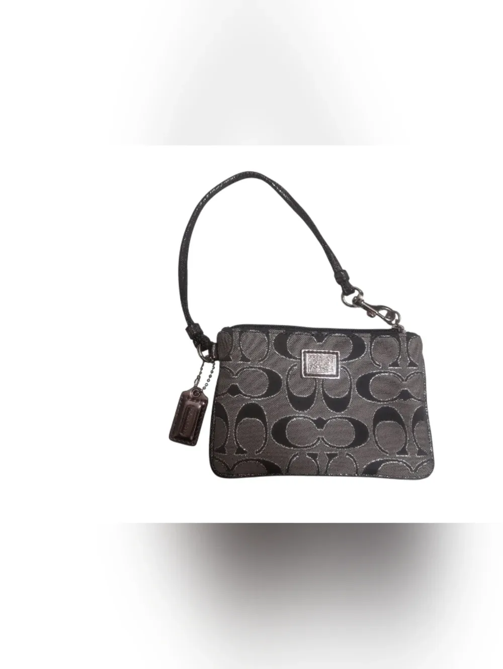 Coach Poppy Signature Jacquard Wristlet Y2K