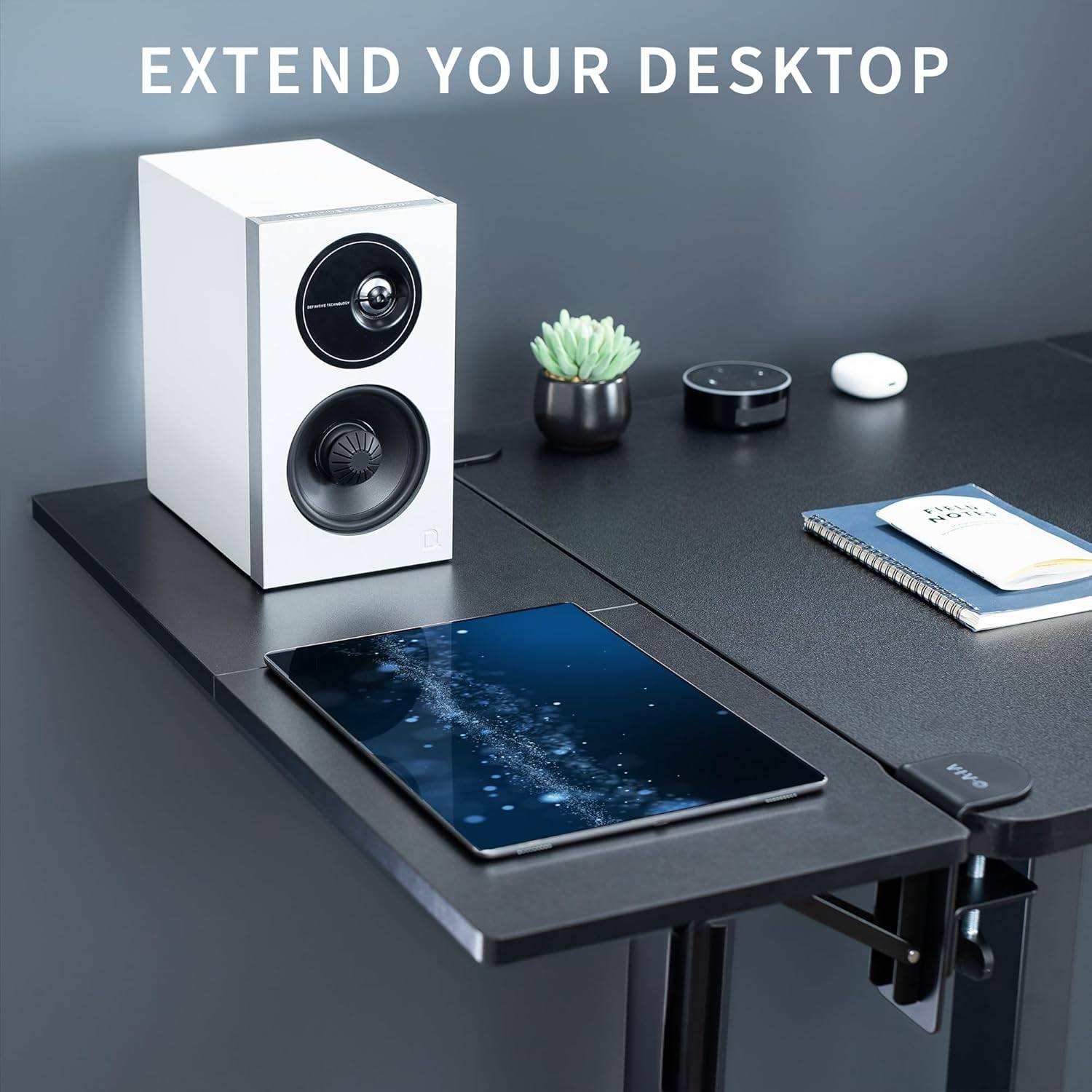 New VIVO Clamp-on 30 x 12 inch Foldable Desk Extender - photo 5