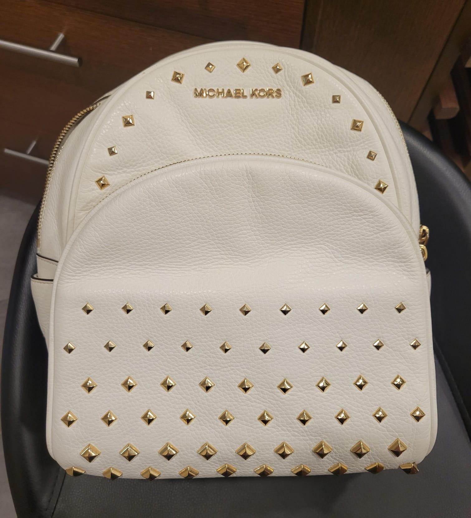 Michael Kors White Back Pack Bag