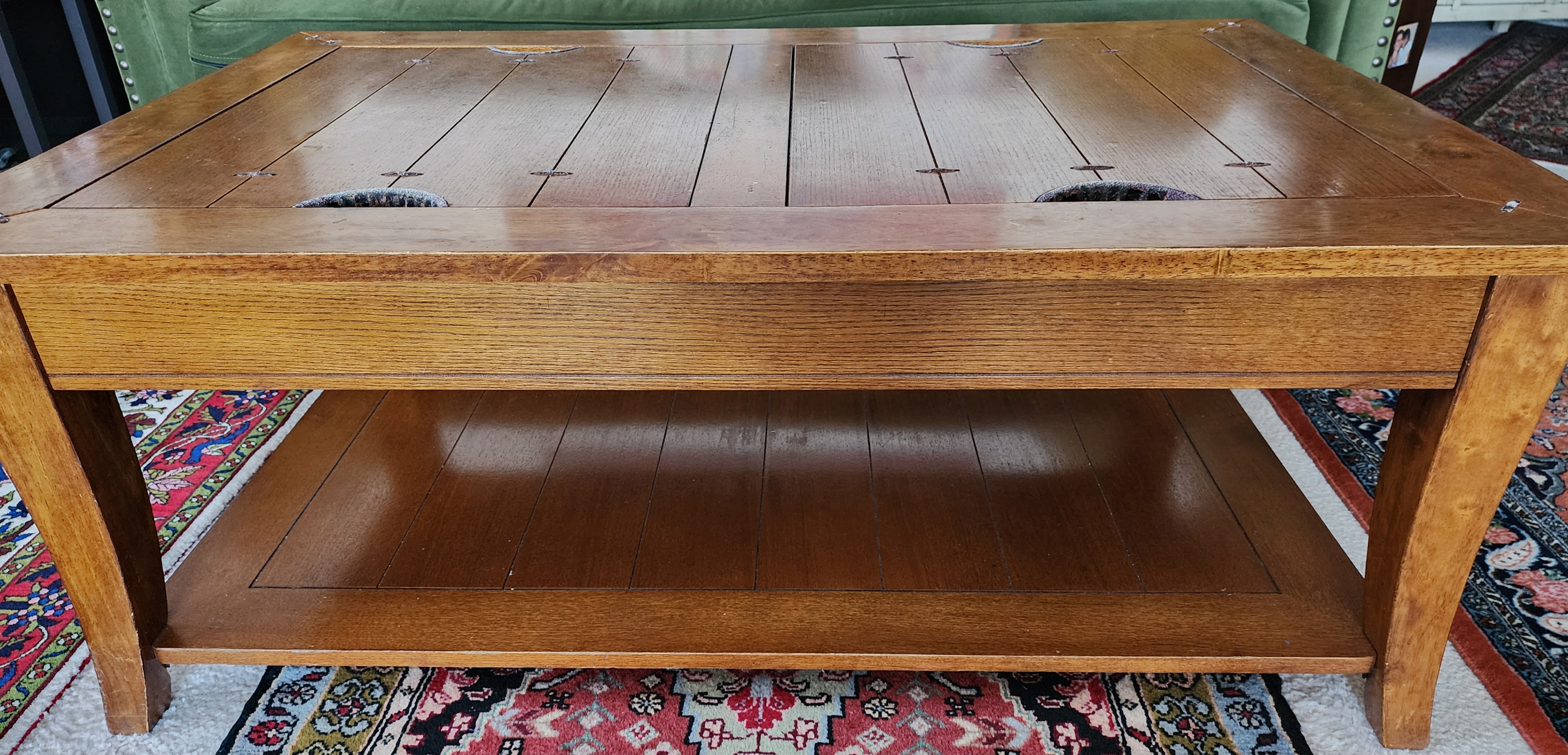 Solid Wood Handcrafted Coffee Table – Rustic Design