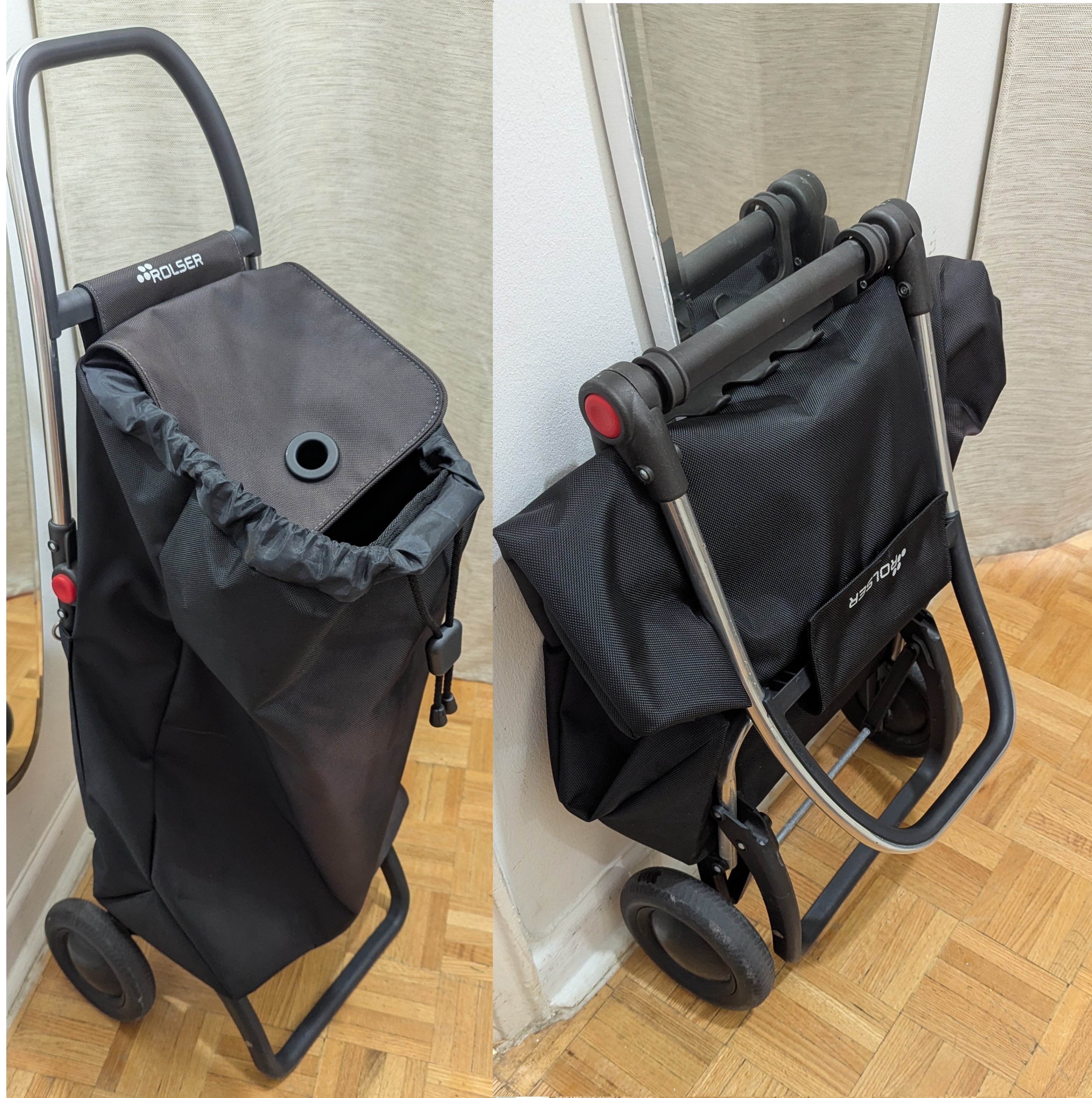 Rolser Folding Shopping Trolley Compact Portable Folding Luggage