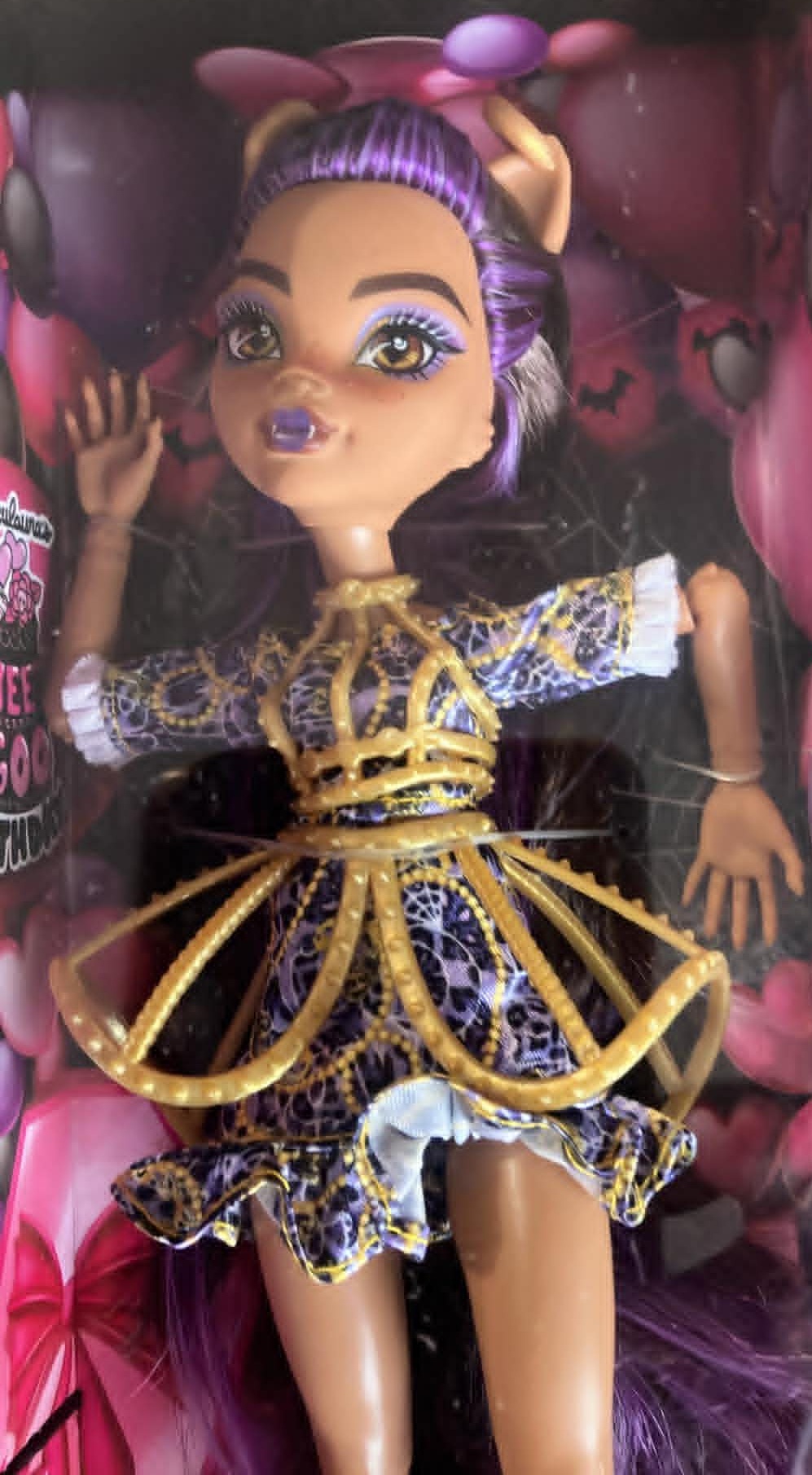 Monster High Scary Sweet Birthday Cake Kit Clawdeen Wolf Doll - photo 3