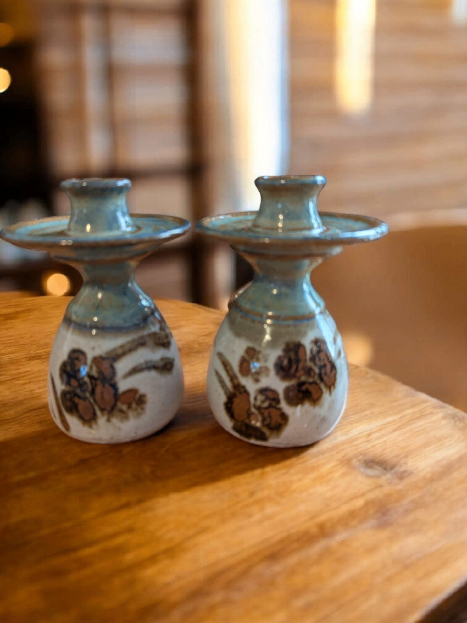 Beautiful Handthrown Ceramic Candle Set - photo 2