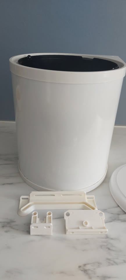 Trash Master Waste Bin - White, 10 Quart - photo 2