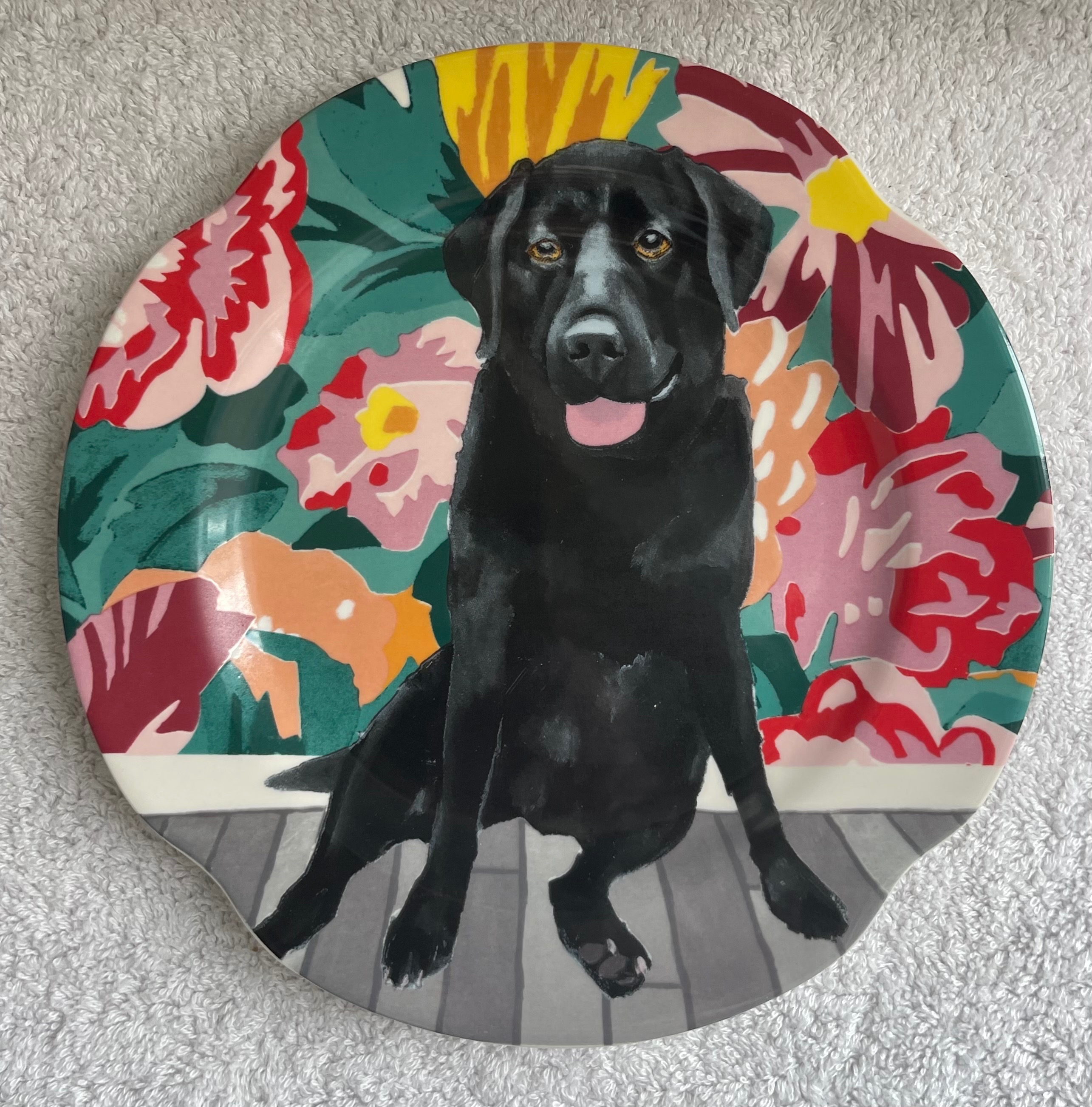 Anthropologie Jay McClellan Black Lab Plates (Set of 2) - photo 2
