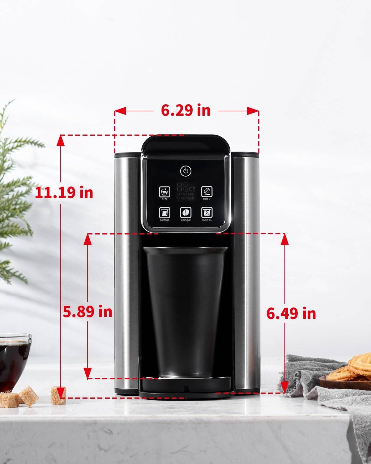 Single Serve Coffee Maker with 50oz Water Tank - photo 2