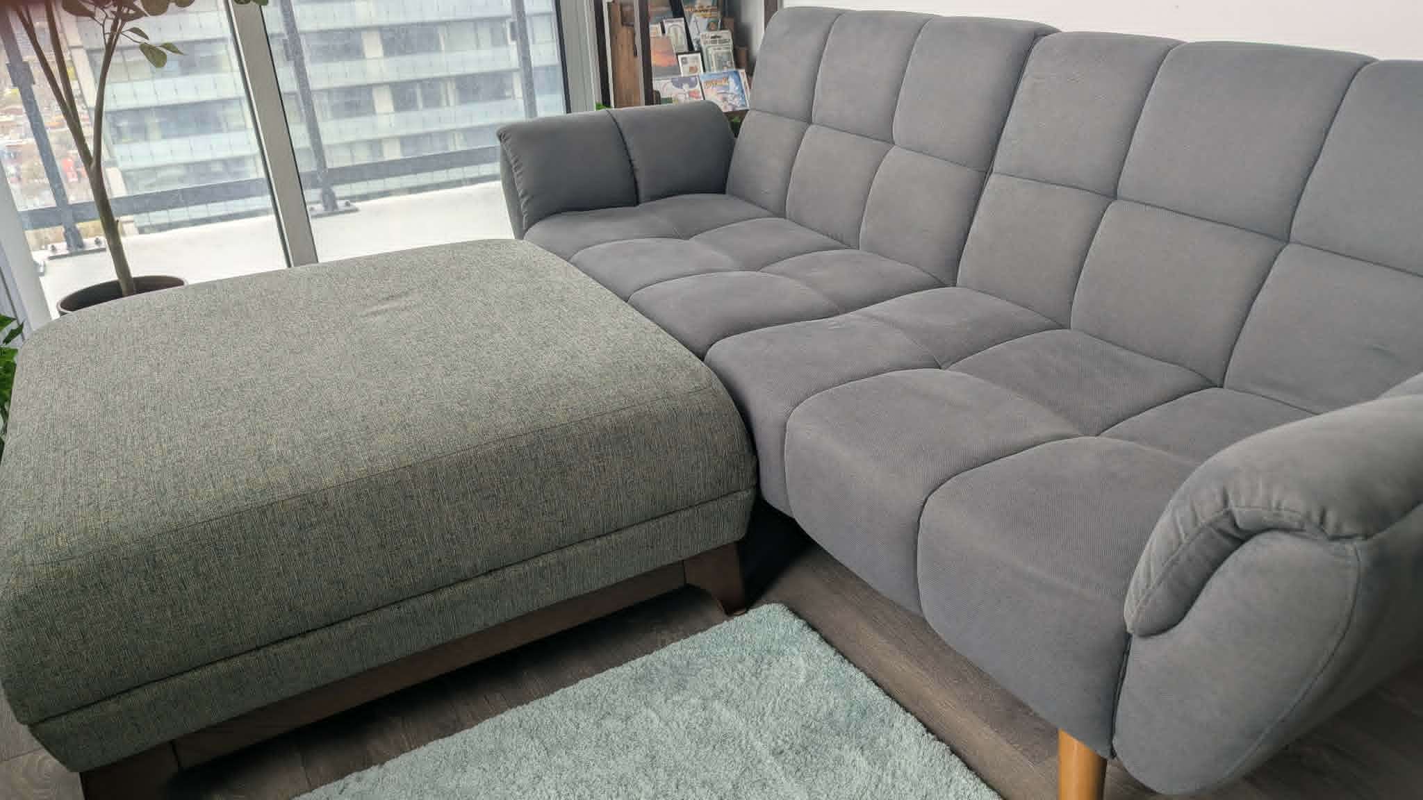 George Oliver Convertible Sofa & Ceni Green Ottoman (separate) - photo 2