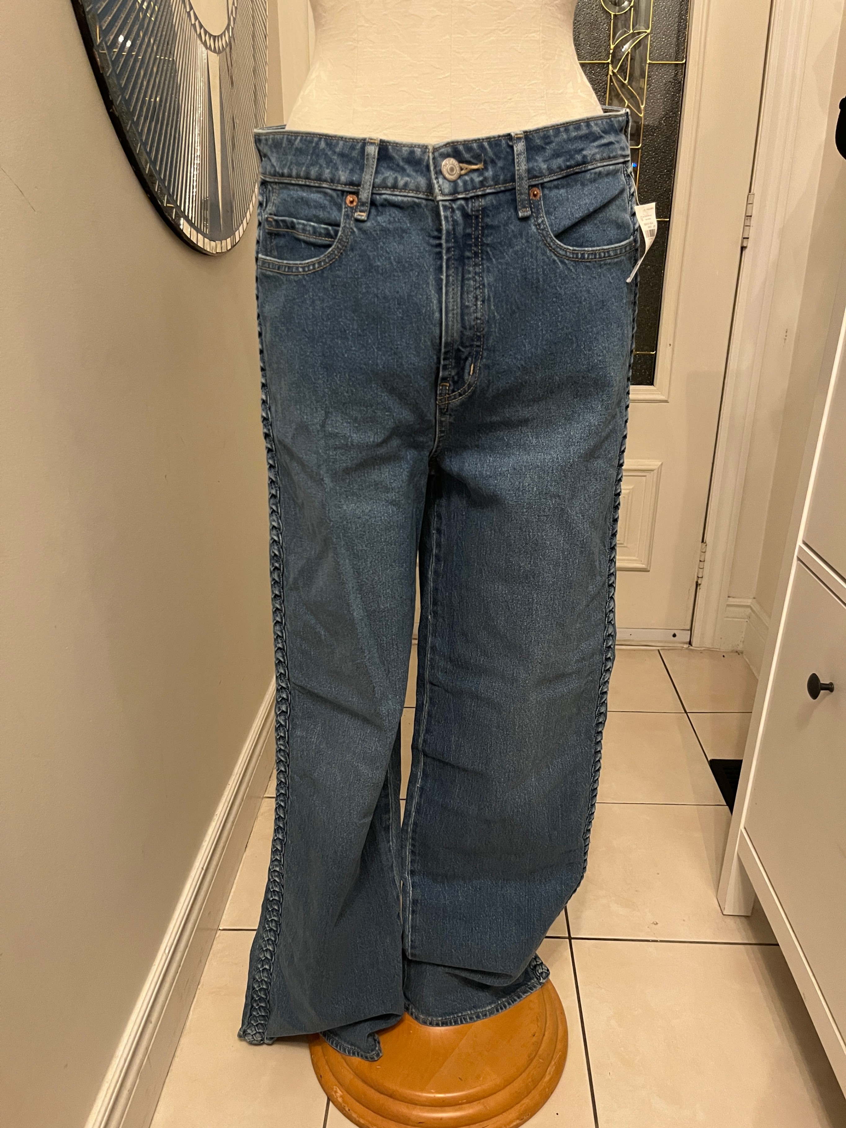 Gap Wide Leg Jeans with Braided Detail