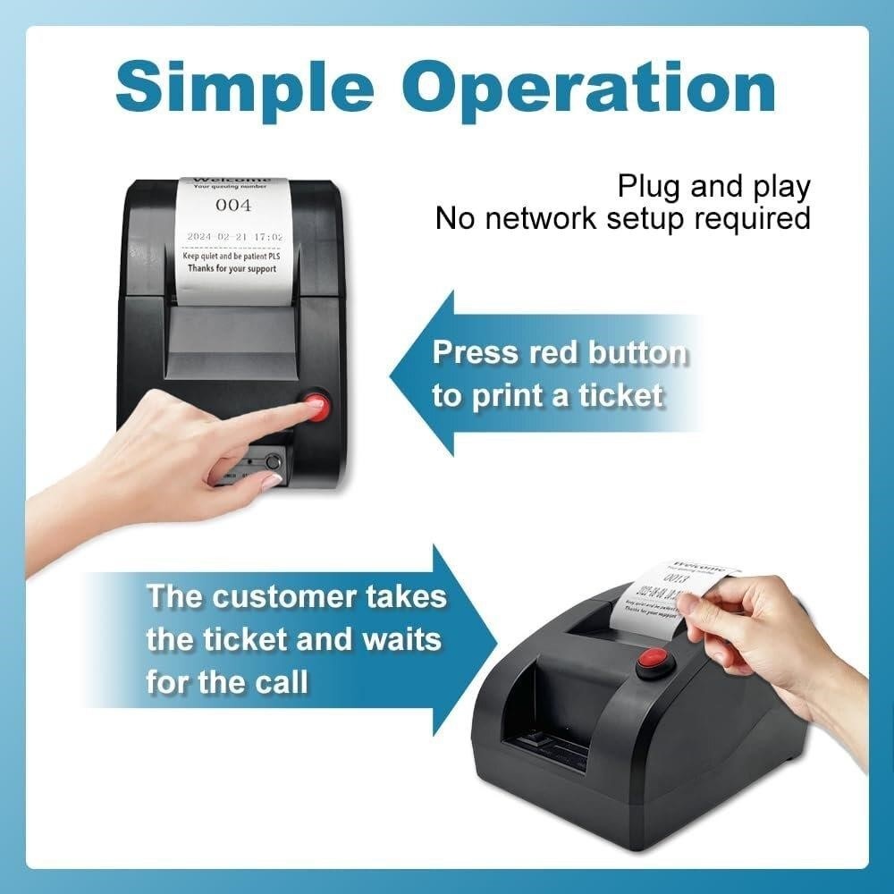Thermal Queue Number Paper Printer - photo 3