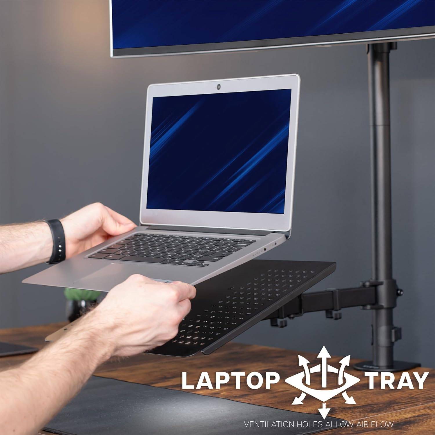 New VIVO Laptop and Extra Tall Extra Wide Monitor Desk Mount, - photo 5