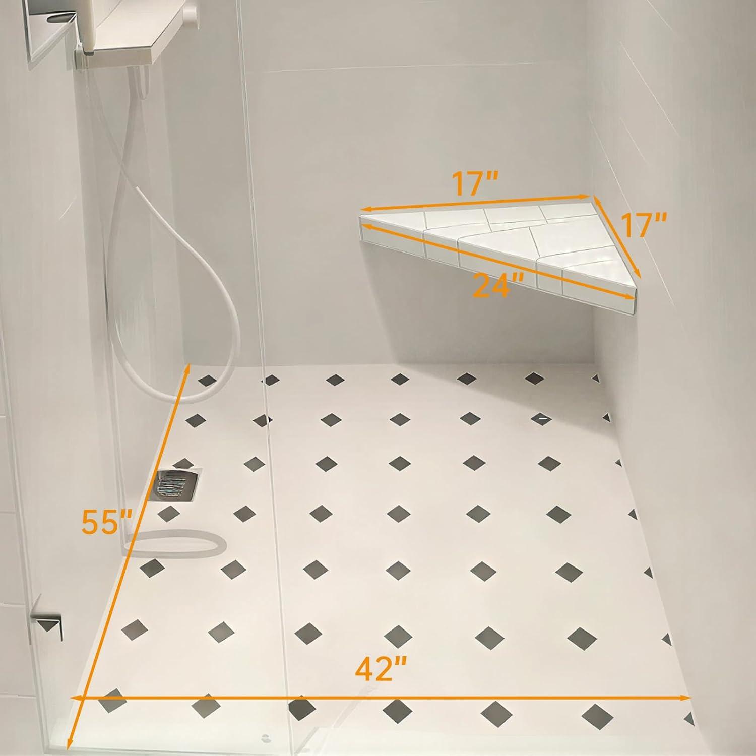 Floating Shower Bench kit