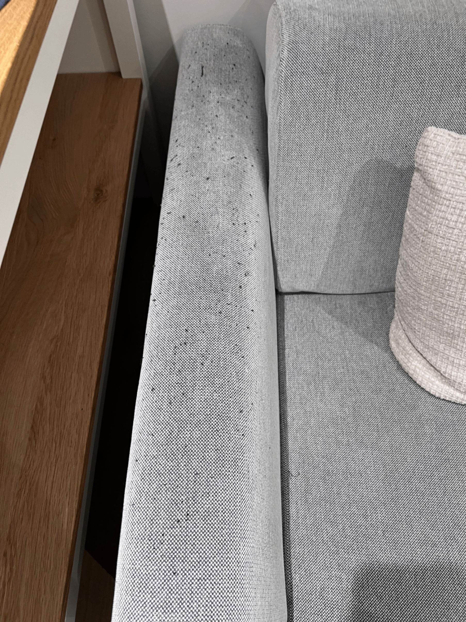 IKEA Large L-Shape Grey Sectional Sofa - (108" Wide) - photo 3