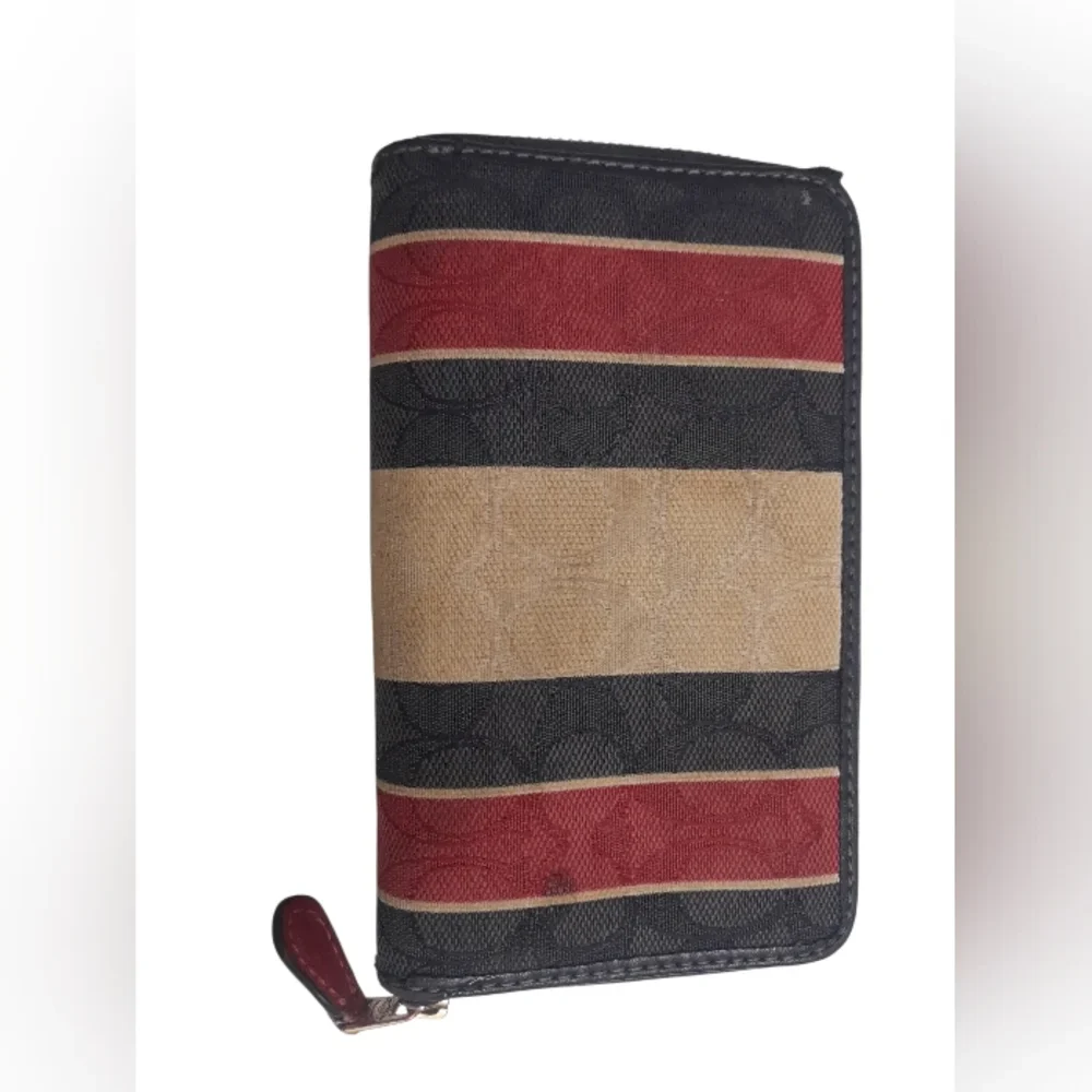 Coach Stripped Long Zip Wallet - photo 2