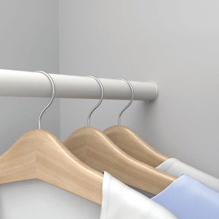 Everbilt White Metal Closet Shelf Brackets & Rods - photo 3