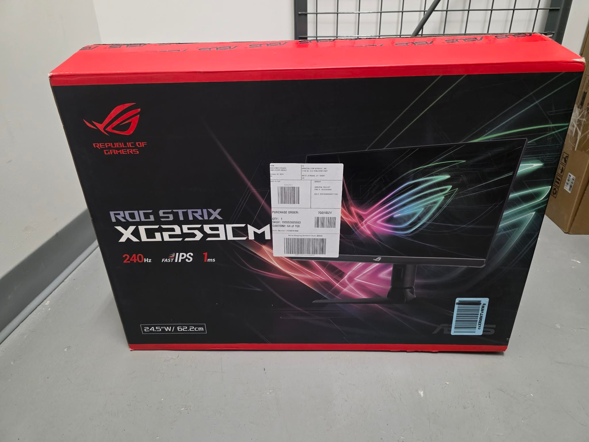ASUS ROG Strix 24.5” 1080P 240Hz HDR Gaming-Monitor (XG259CM) - photo 2
