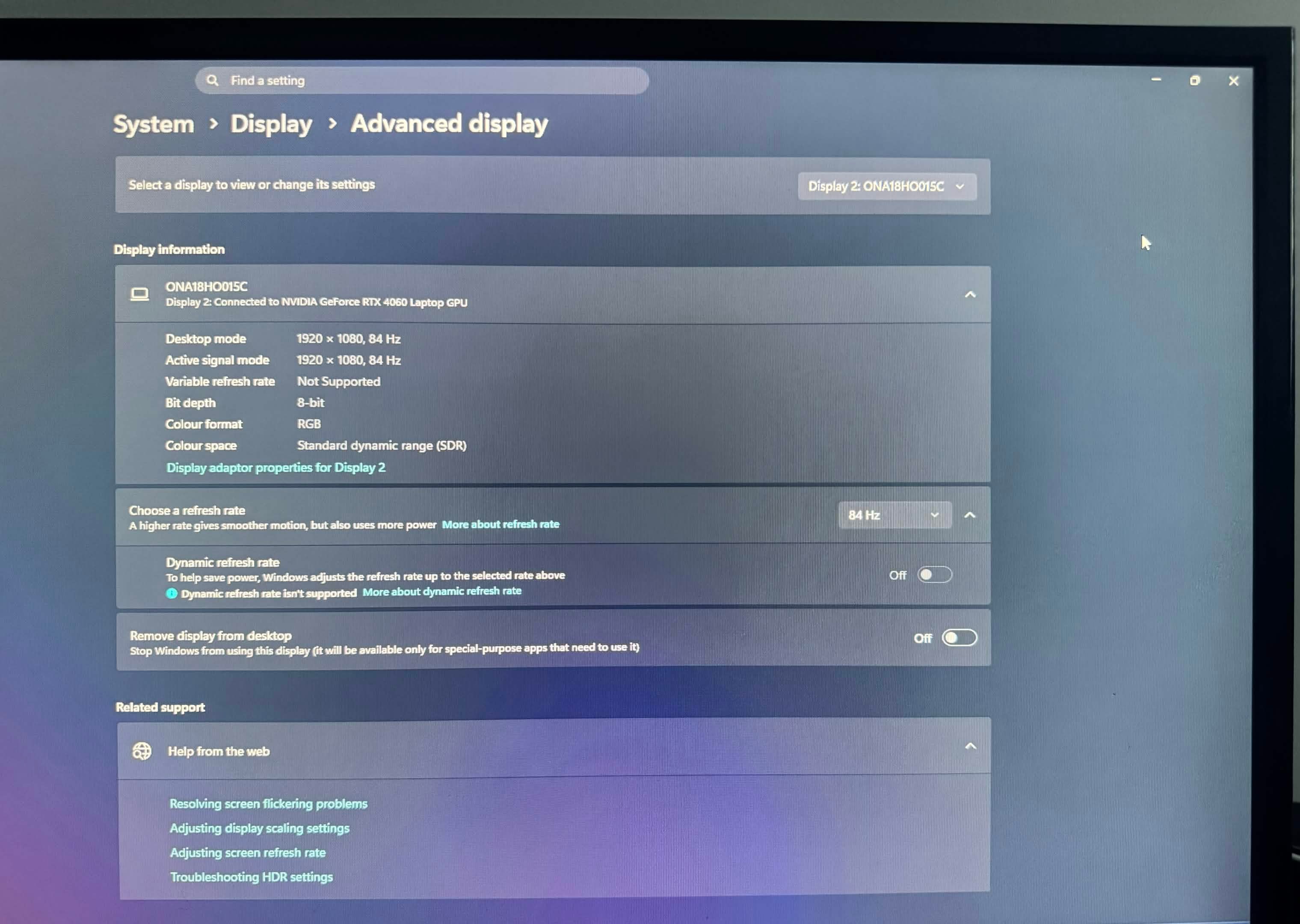 22" monitor 75Hz - 84Hz refresh rate - photo 2