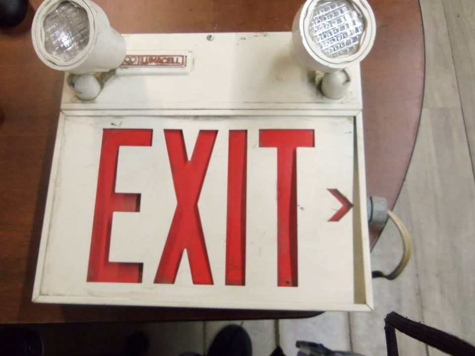 used Lumacell LED Emergency Exit Sign