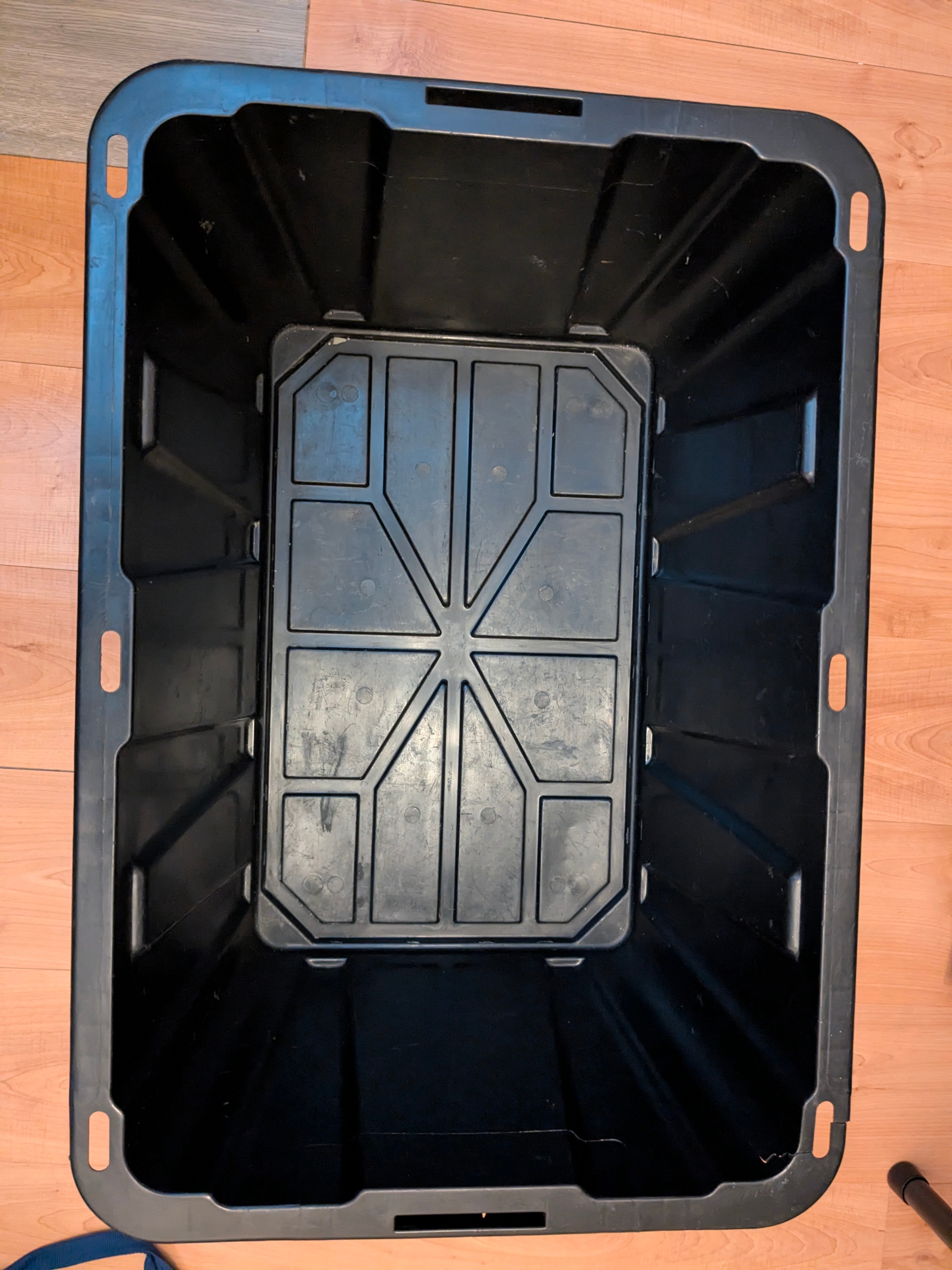 FREE: 102L Tough box shelves. Storage Bin (NO lid/cover)