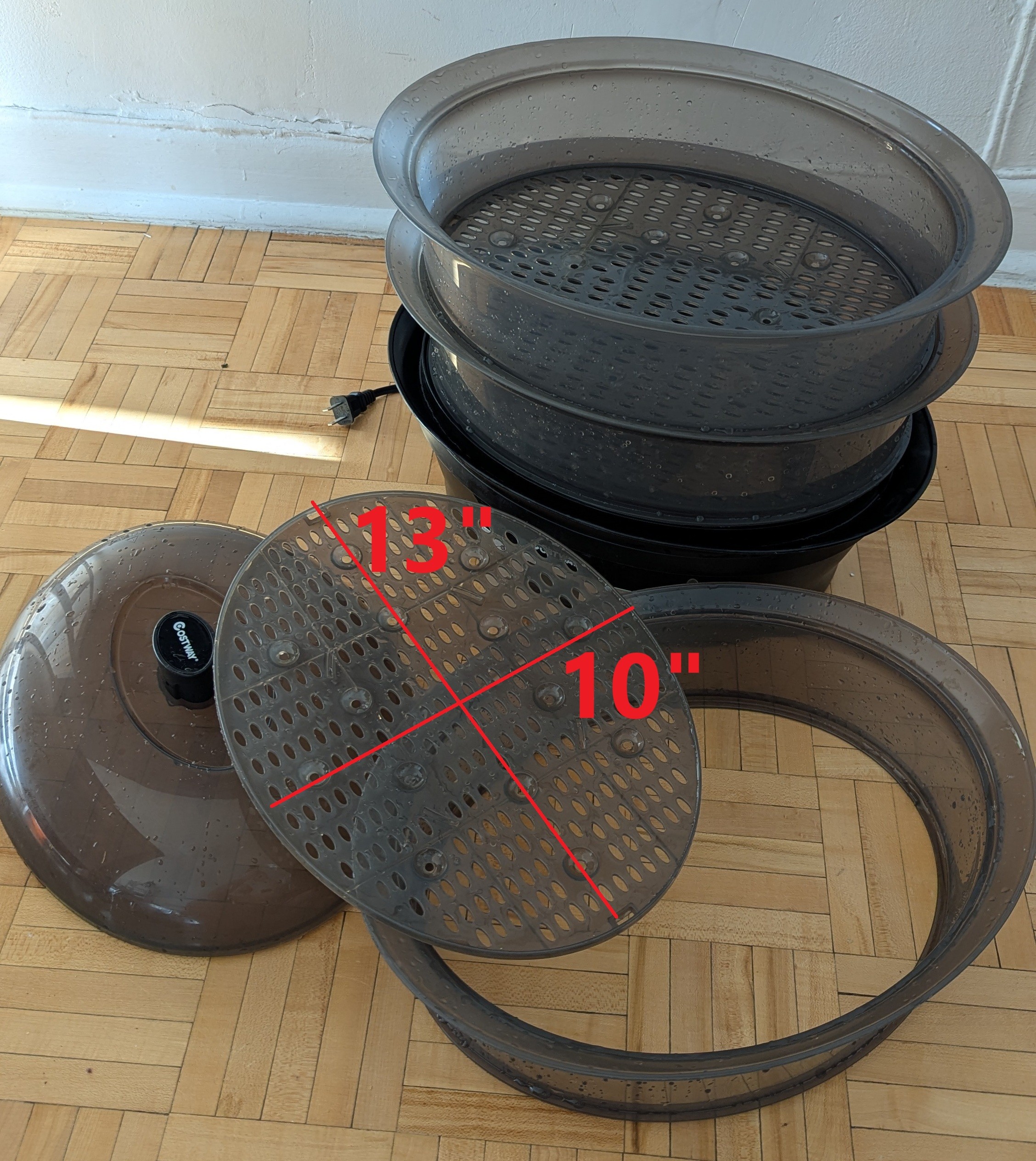 Huge\Big Electric Food Steamer Digital Cooker Costway 3 Tier 20 - photo 3