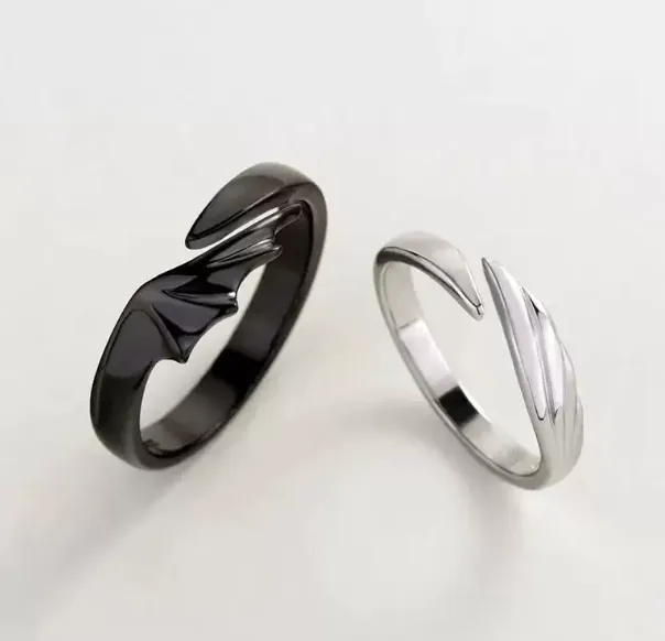 Angel & Devil Wing Couples Rings