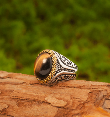 Men's Snake's Eye Ring - photo 3
