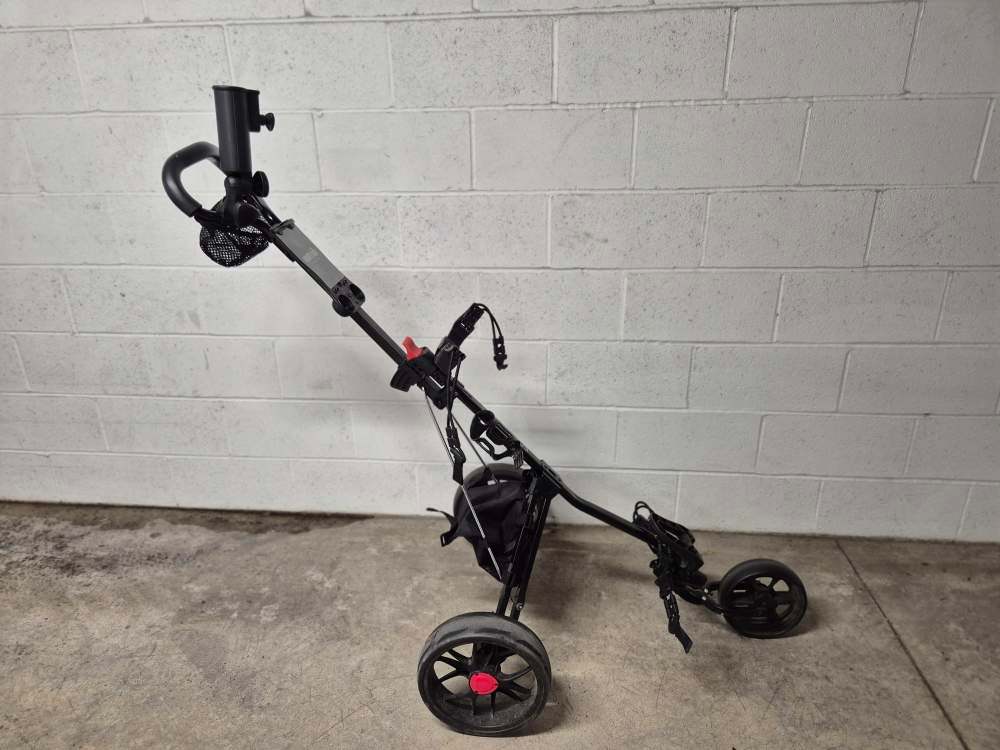 CaddyTek 3-Wheel Golf Push Cart – Fully Functional – Moving Sale