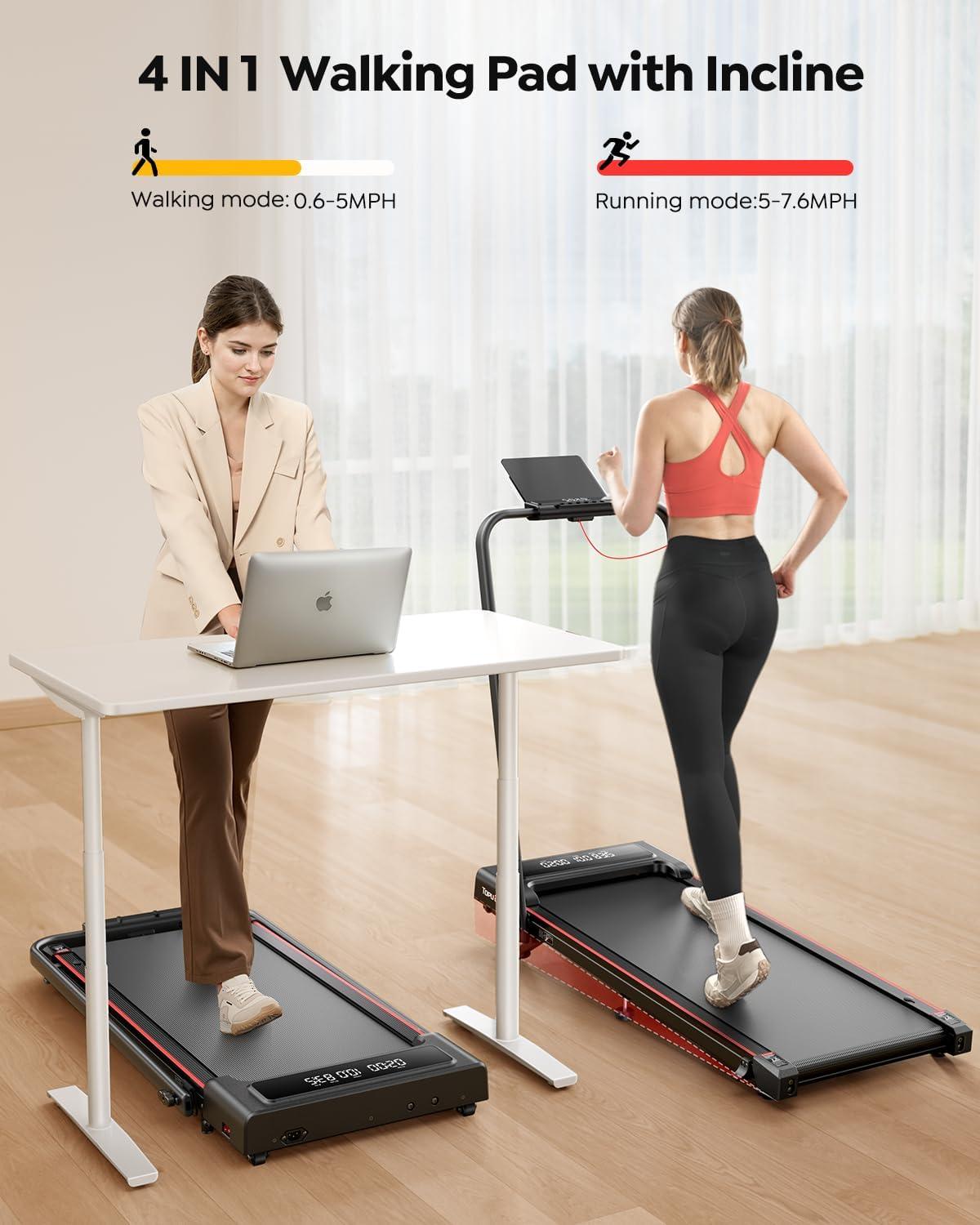 Space-Saving Foldable Treadmill (Burgundy) Like New + Delivery! - photo 2