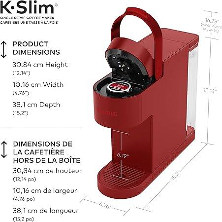 Keurig K-Slim Single Serve Coffee Maker - Red - photo 3