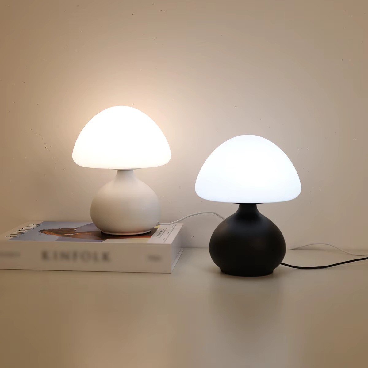 Modern Minimalist Mushroom Table Lamp - photo 3