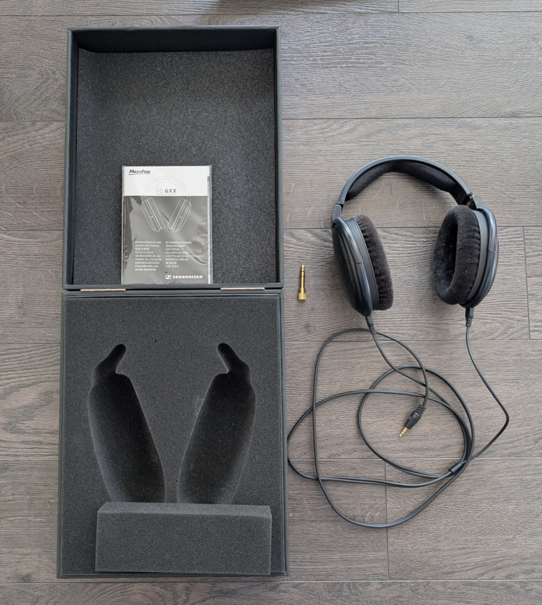 Sennheiser Massdrop HD 6XX open-back headphones w/6.35mm adapter