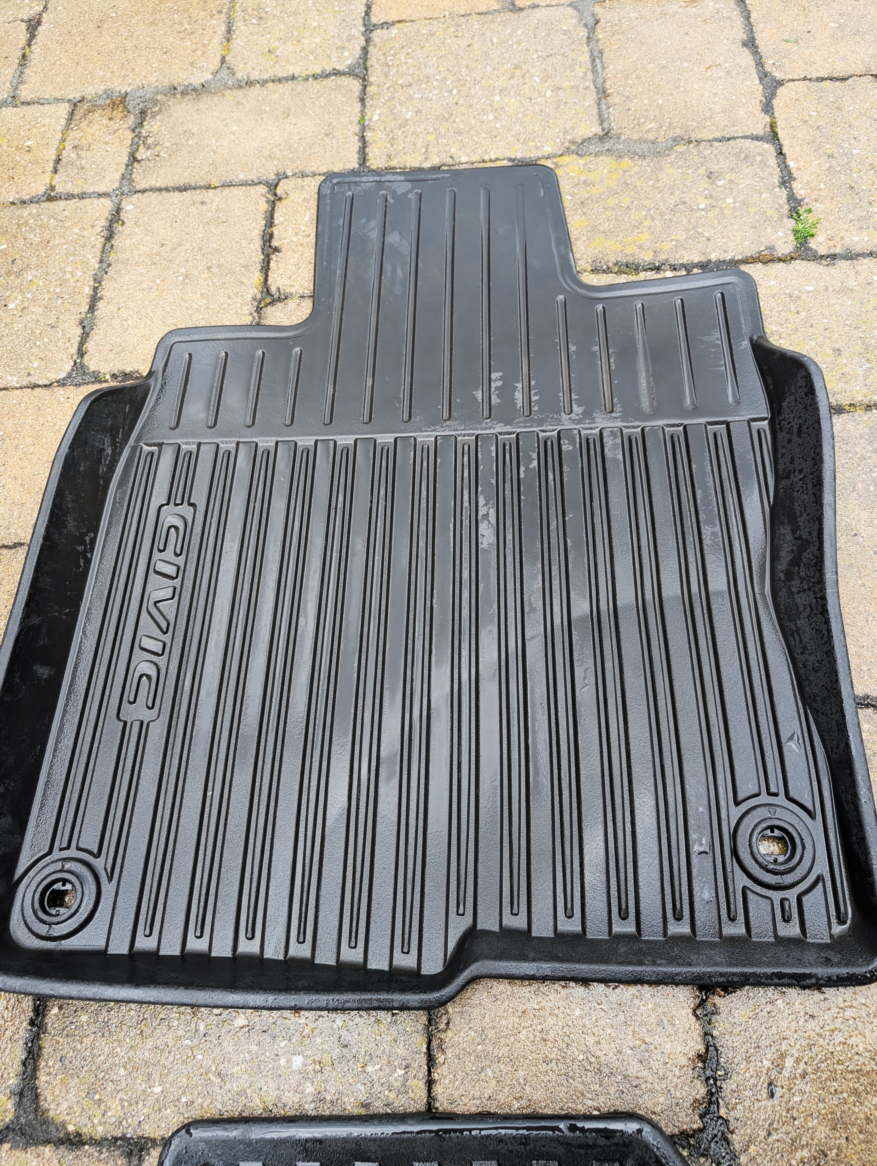 Honda civic 10th gen all season floor mats high wall black OEM - photo 3
