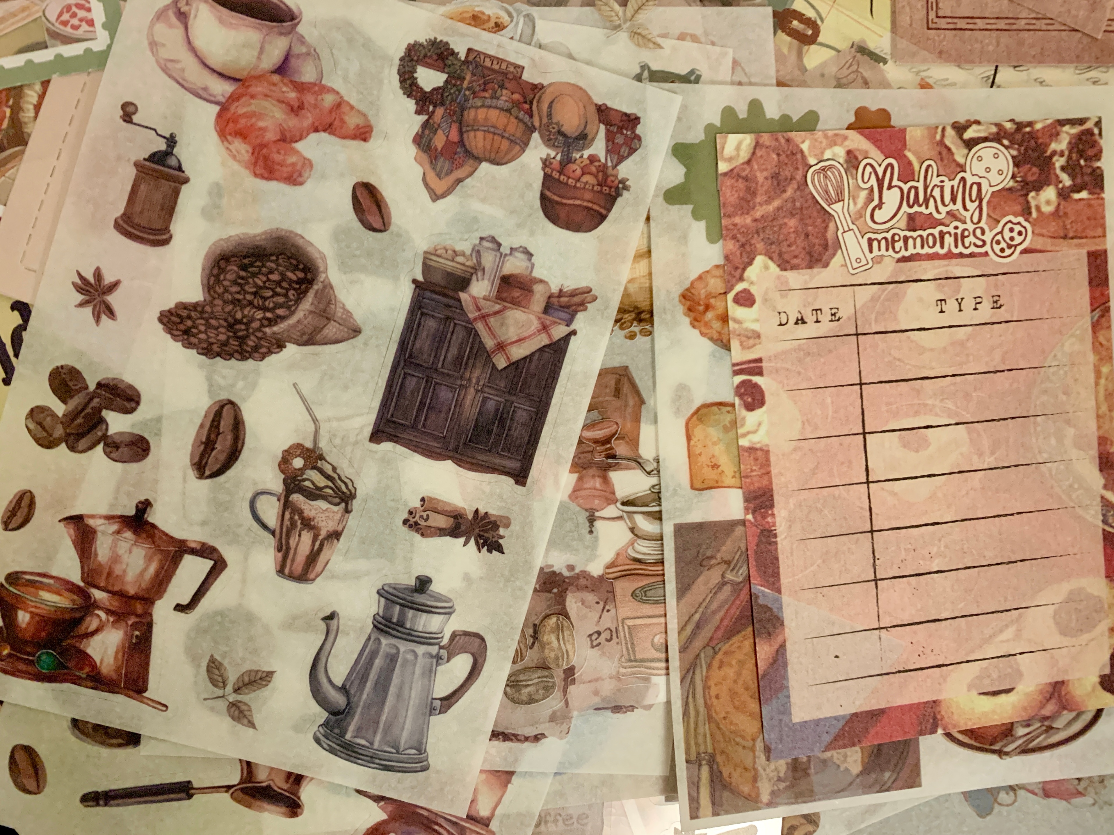 Draupnir Vintage Aesthetic Scrapbook Decorative Paper Kit - photo 2