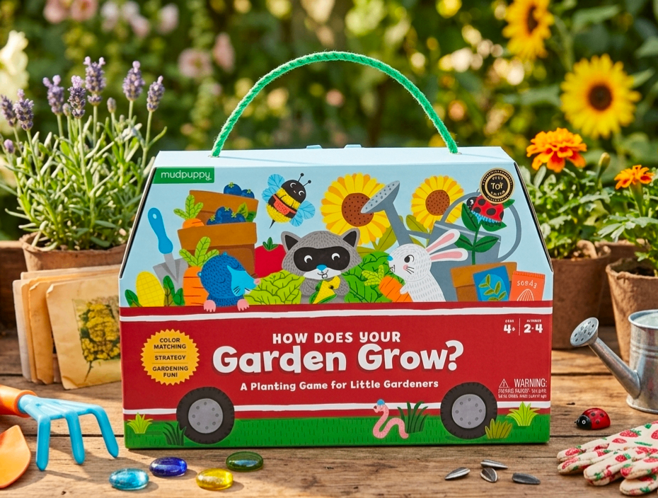 Mudpuppy How Does Your Garden Grow? Planting Game for Kids