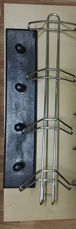 Over-the-door hanger + wooden hanger