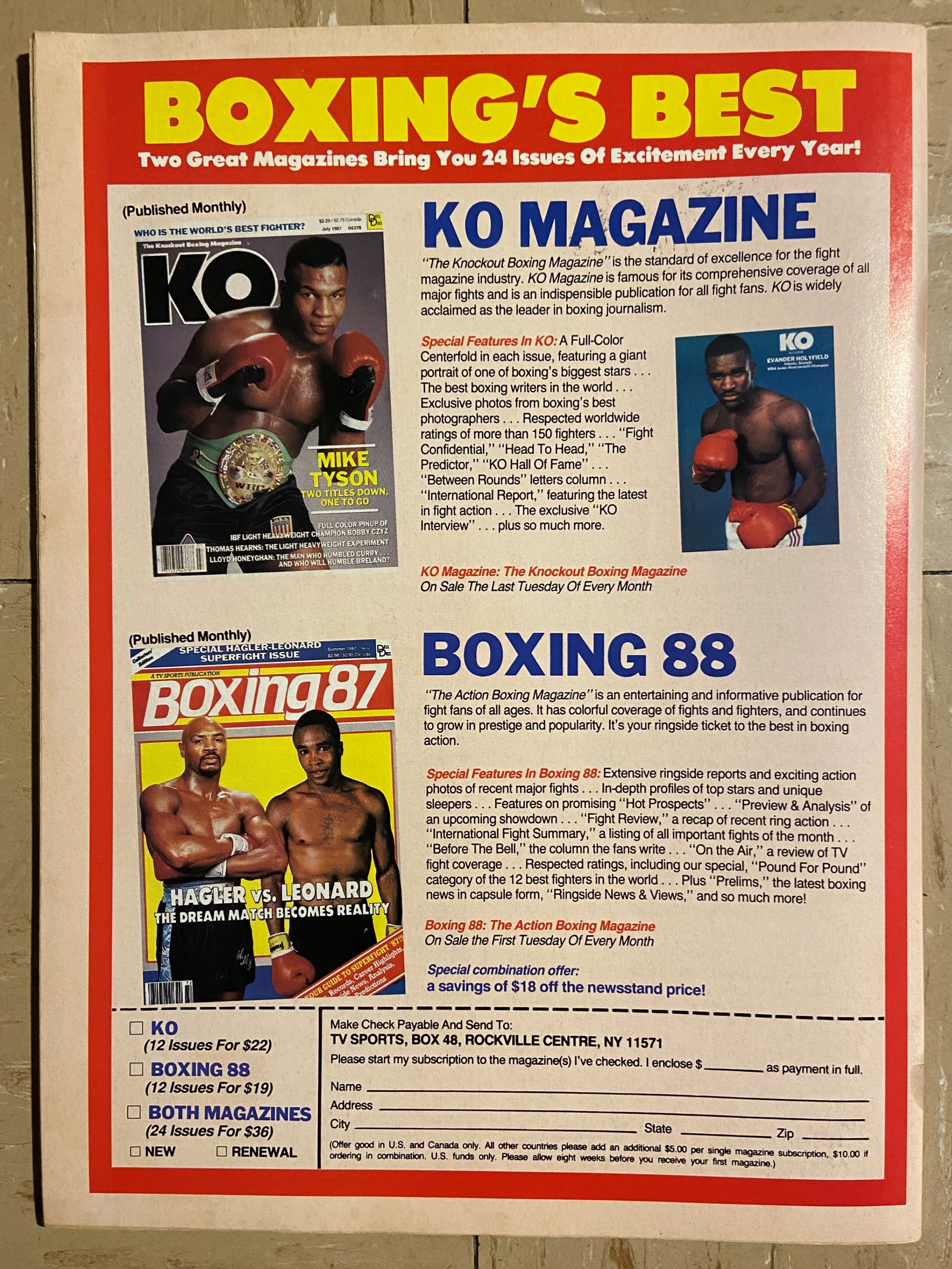 Boxing 88 Mike Tyson VS Tyrell Biggs - photo 2