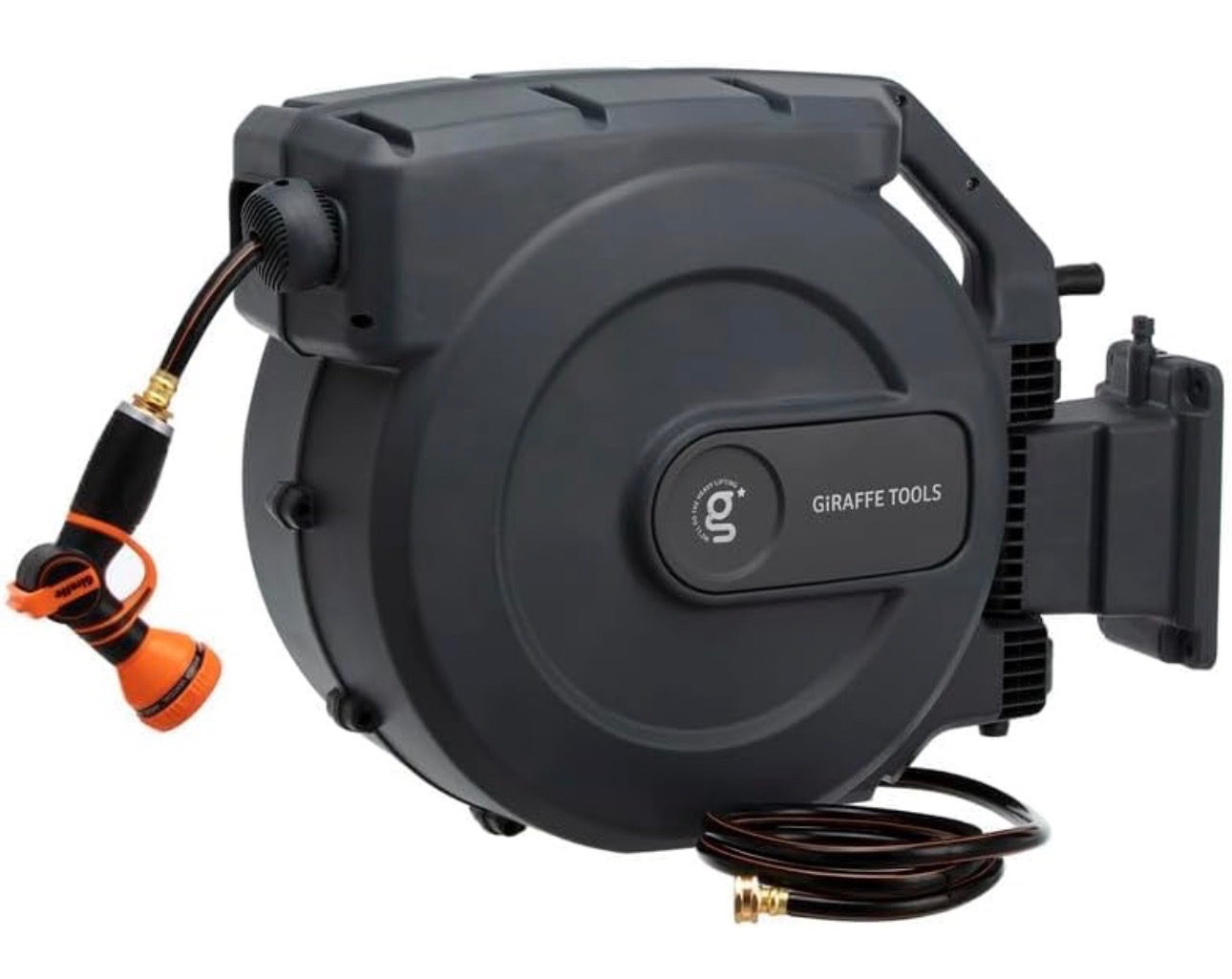 NEW: Giraffe Tools Garden Hose 120ft Retractable Wall Mounted - photo 5
