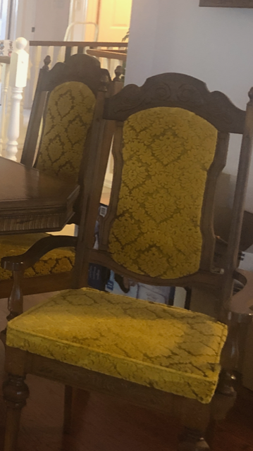 Formal Oak Dining Room Table and Chairs - photo 3