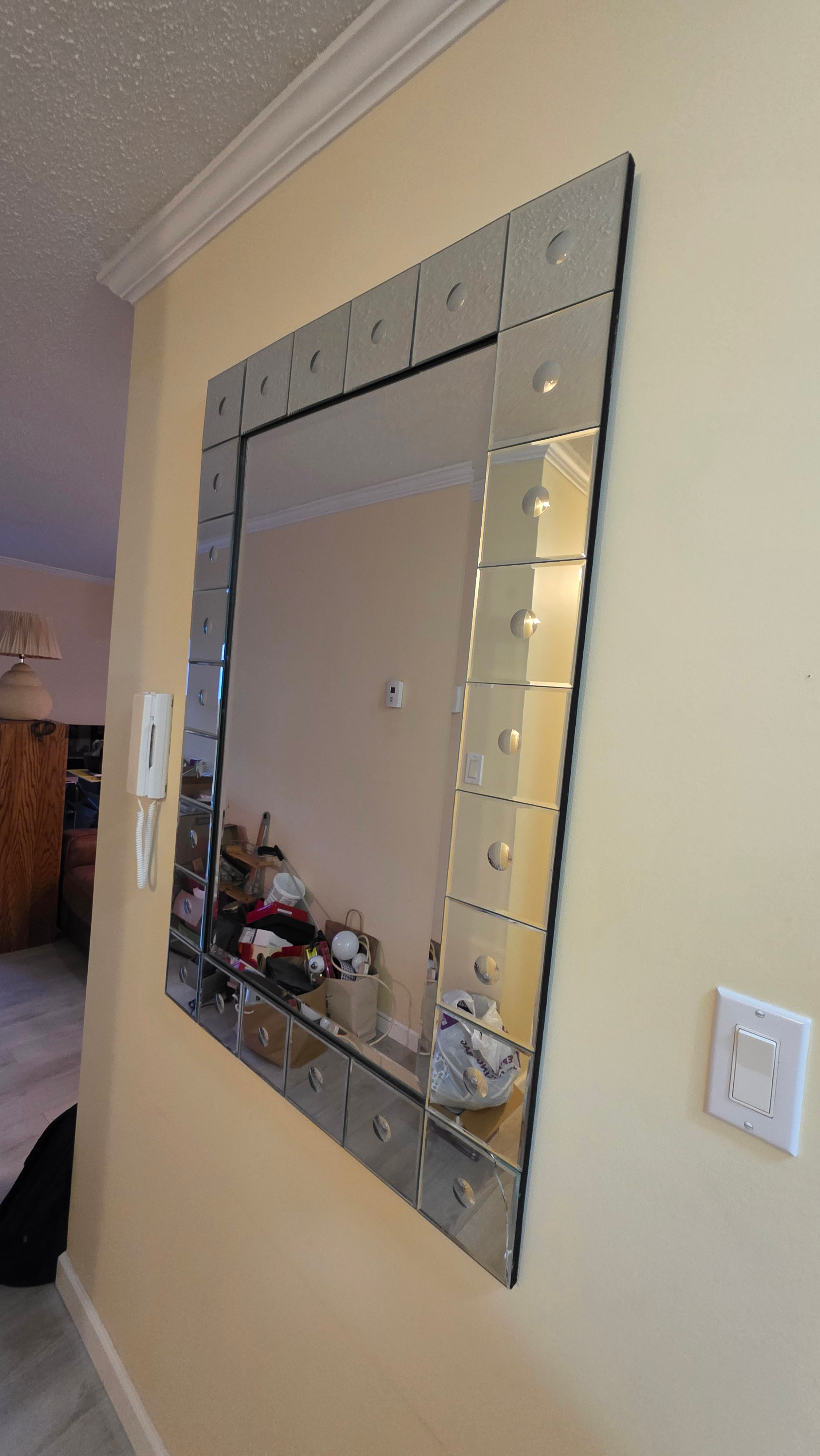 Decorative Wall Mirror with Beveled Edges - photo 2