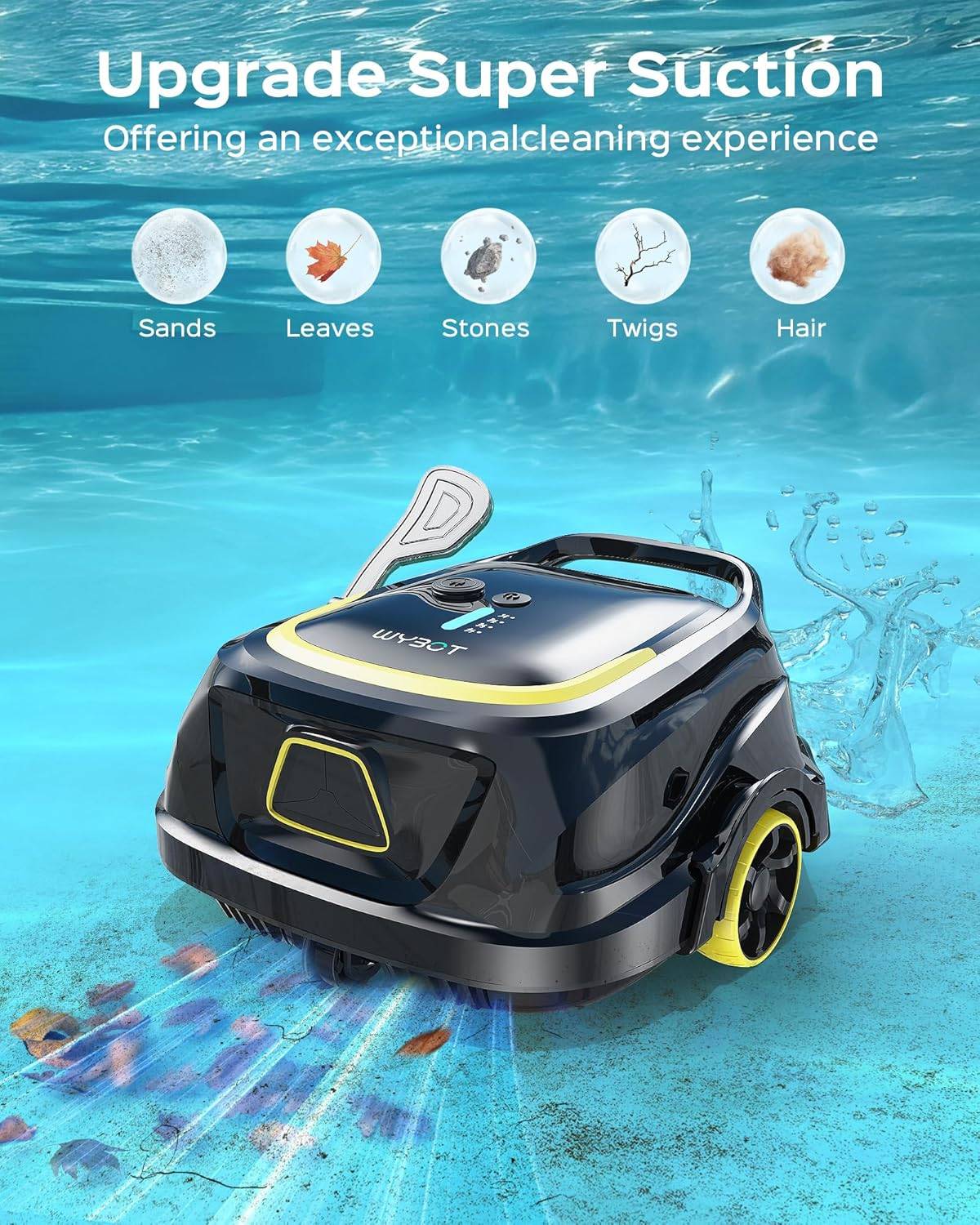 WYBOT A1 Cordless Pool Vacuum with Double Filters - photo 2